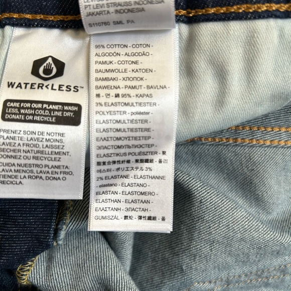 Levi's Men’s 511 Dark Blue Slim Stretch NWT Jeans 40x30 - Picture 9 of 9